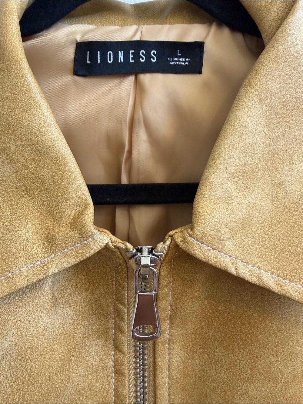 Lioness Mustard Suede Zip-Up Bomber Jacket - Women's - Picture 5 of 7